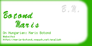 botond maris business card